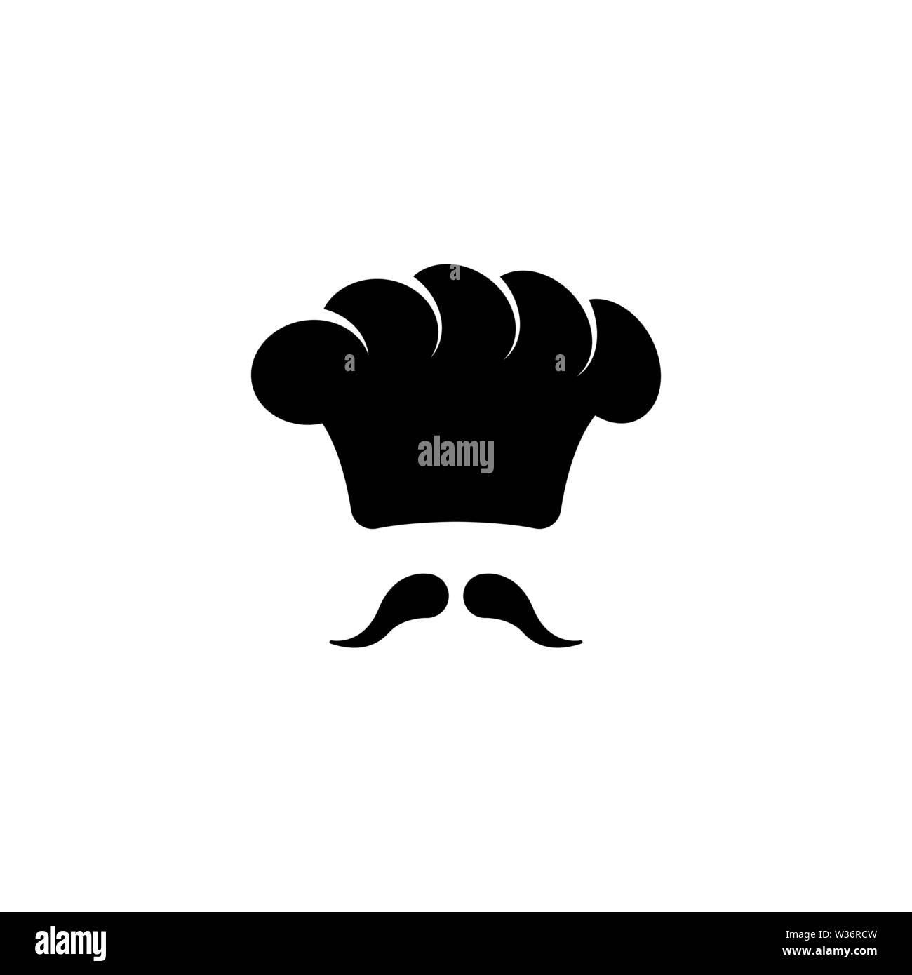 Chef Hat Icon Flat