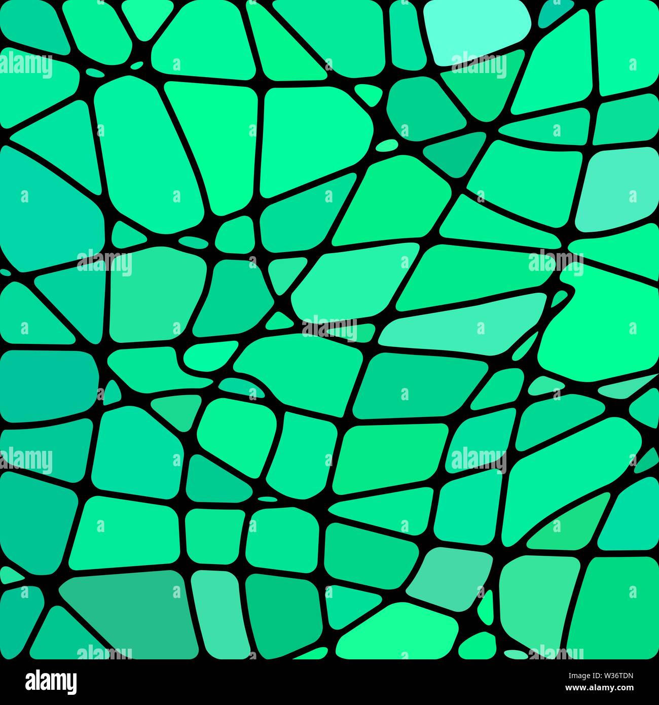 abstract vector stained-glass mosaic background - bright green Stock ...