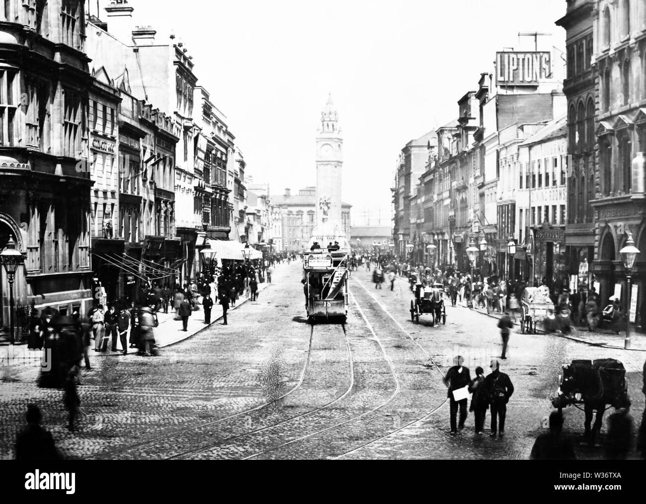 Old belfast Black and White Stock Photos & Images Alamy