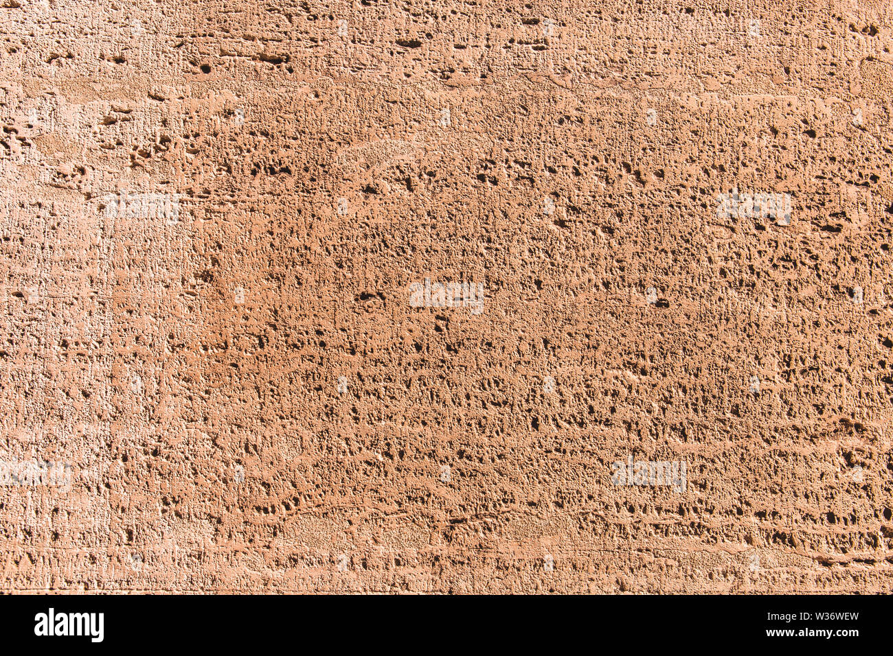 Empty concrete wall texture background, red colour. Stock Photo