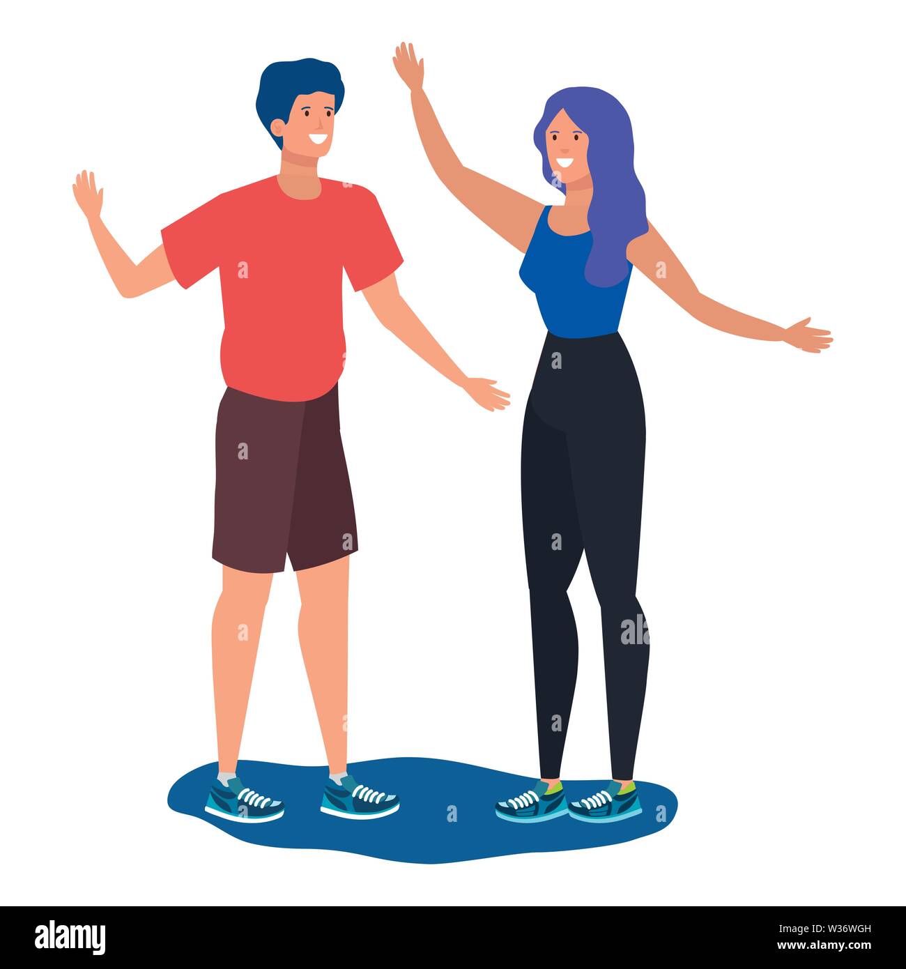 young lovers couple celebrating characters Stock Vector Image & Art - Alamy
