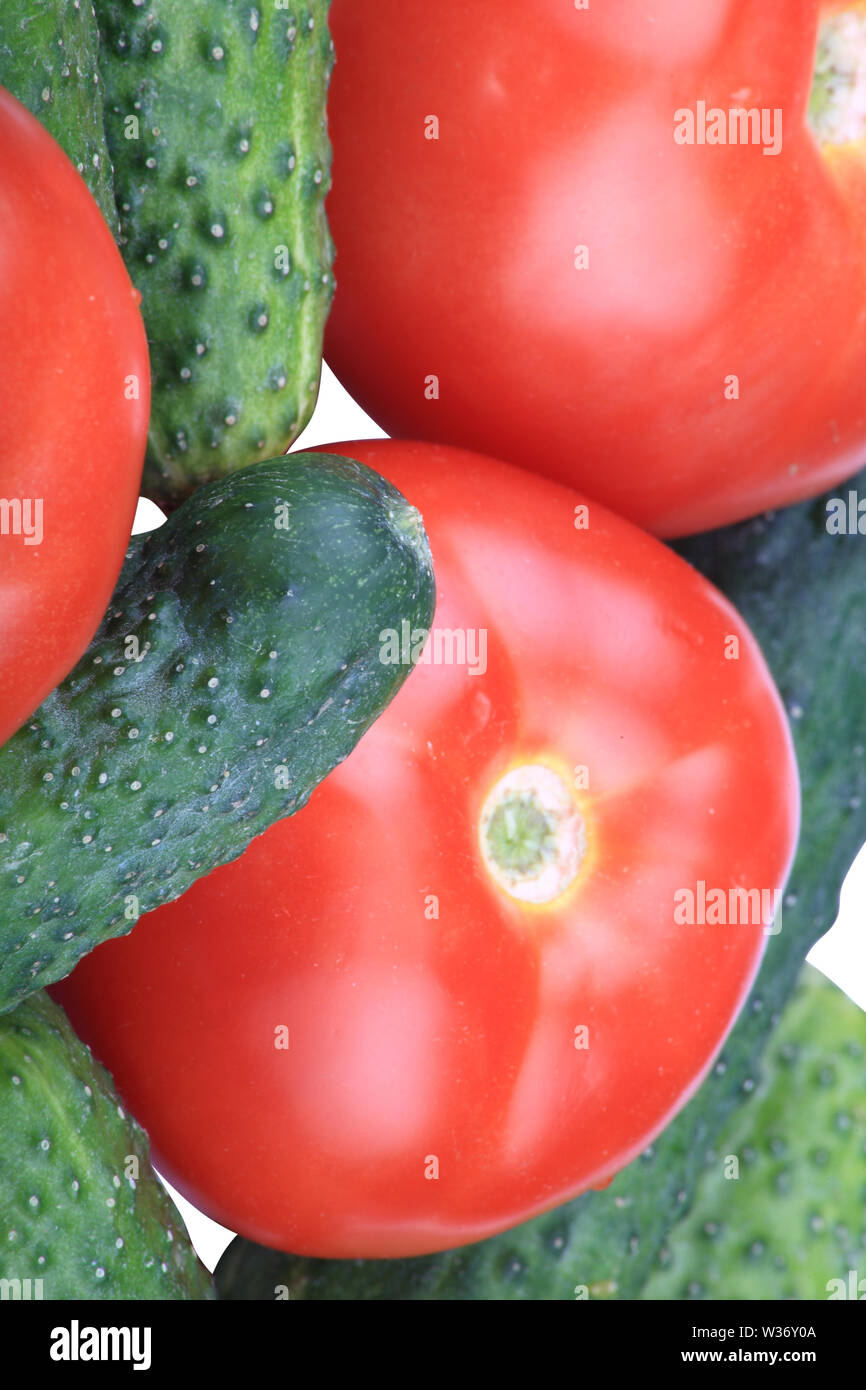 cucumber and tomato Stock Photo Alamy