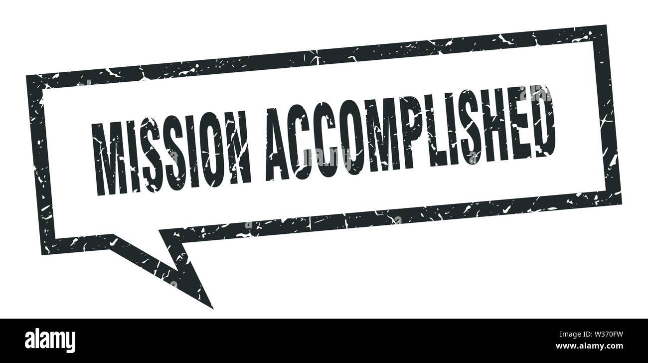 mission sign. mission square speech bubble