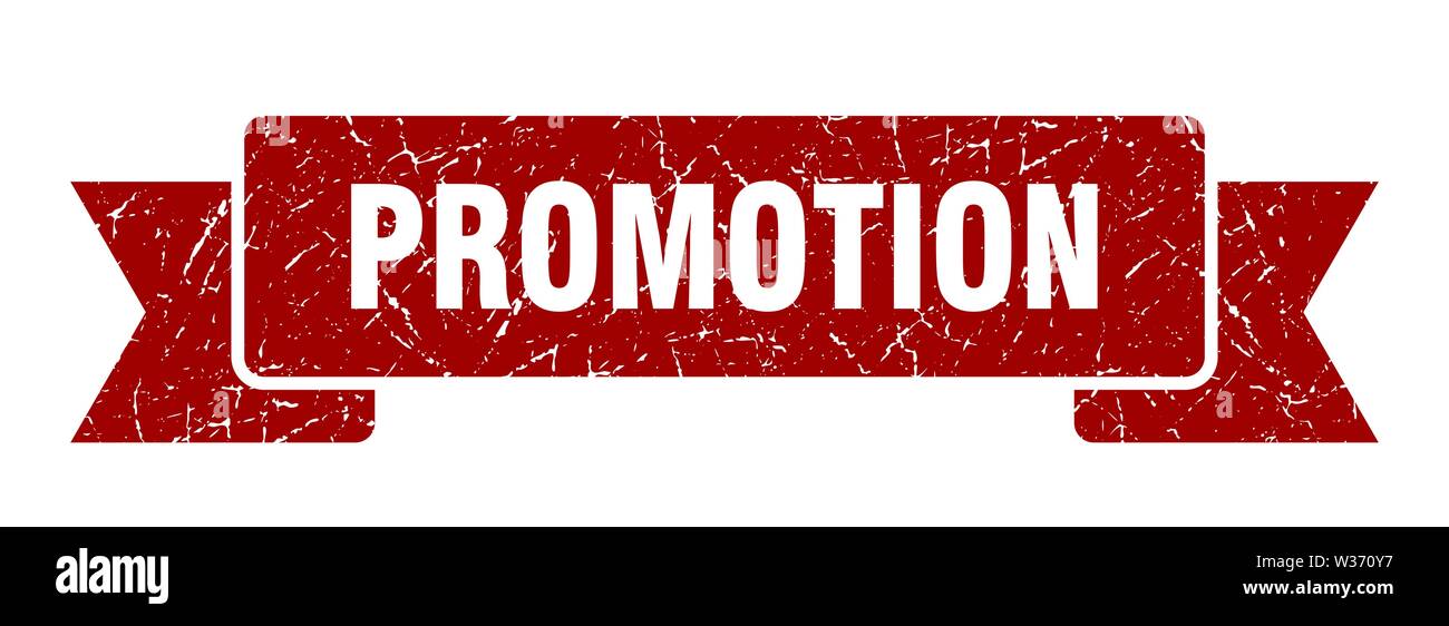 promotion grunge ribbon. promotion sign. promotion banner Stock Vector ...
