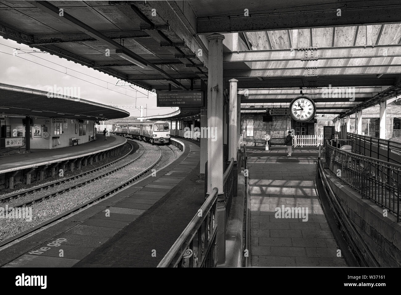 Arriva Northern rail class 144 pacer train at Carnforth railway station