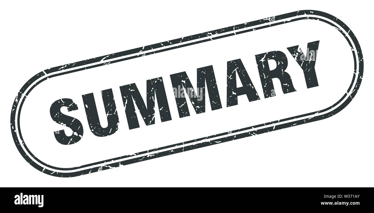 summary stamp. summary square grunge sign. summary Stock Vector Image ...