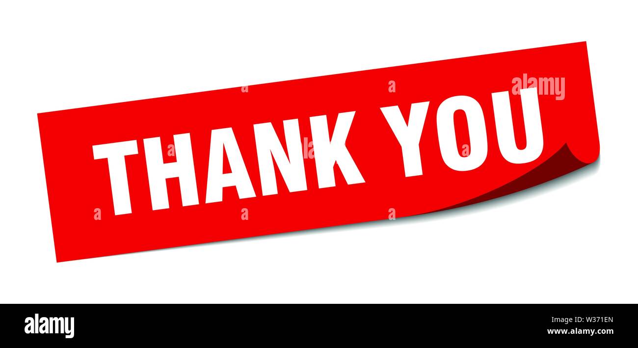 thank you sticker. thank you square isolated sign. thank you Stock