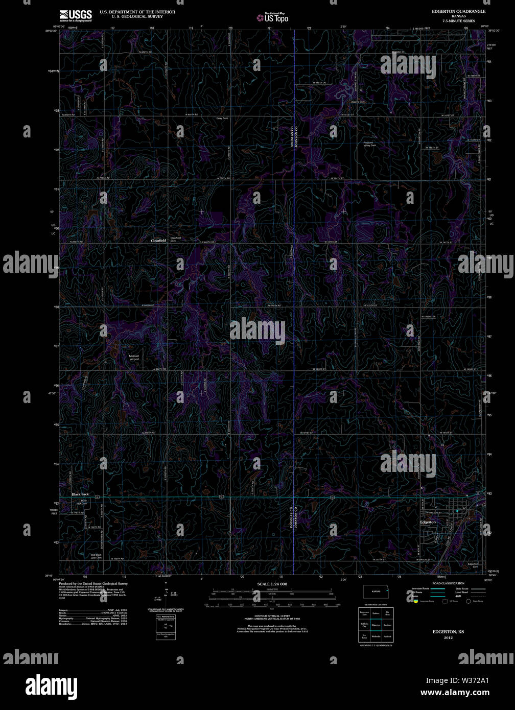 Map of edgerton hires stock photography and images Alamy