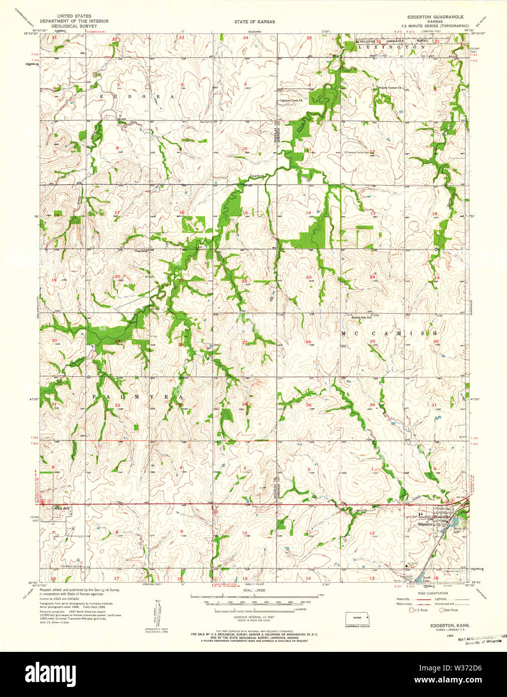 Map of edgerton hires stock photography and images Alamy