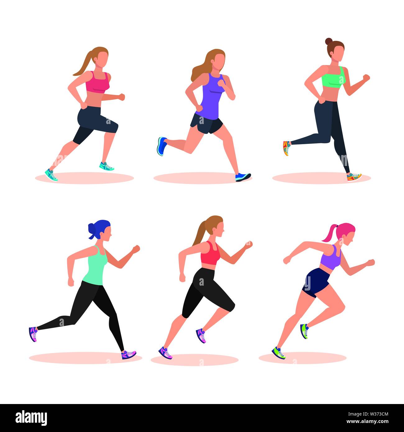 Sports training running stretching Stock Vector Images - Alamy