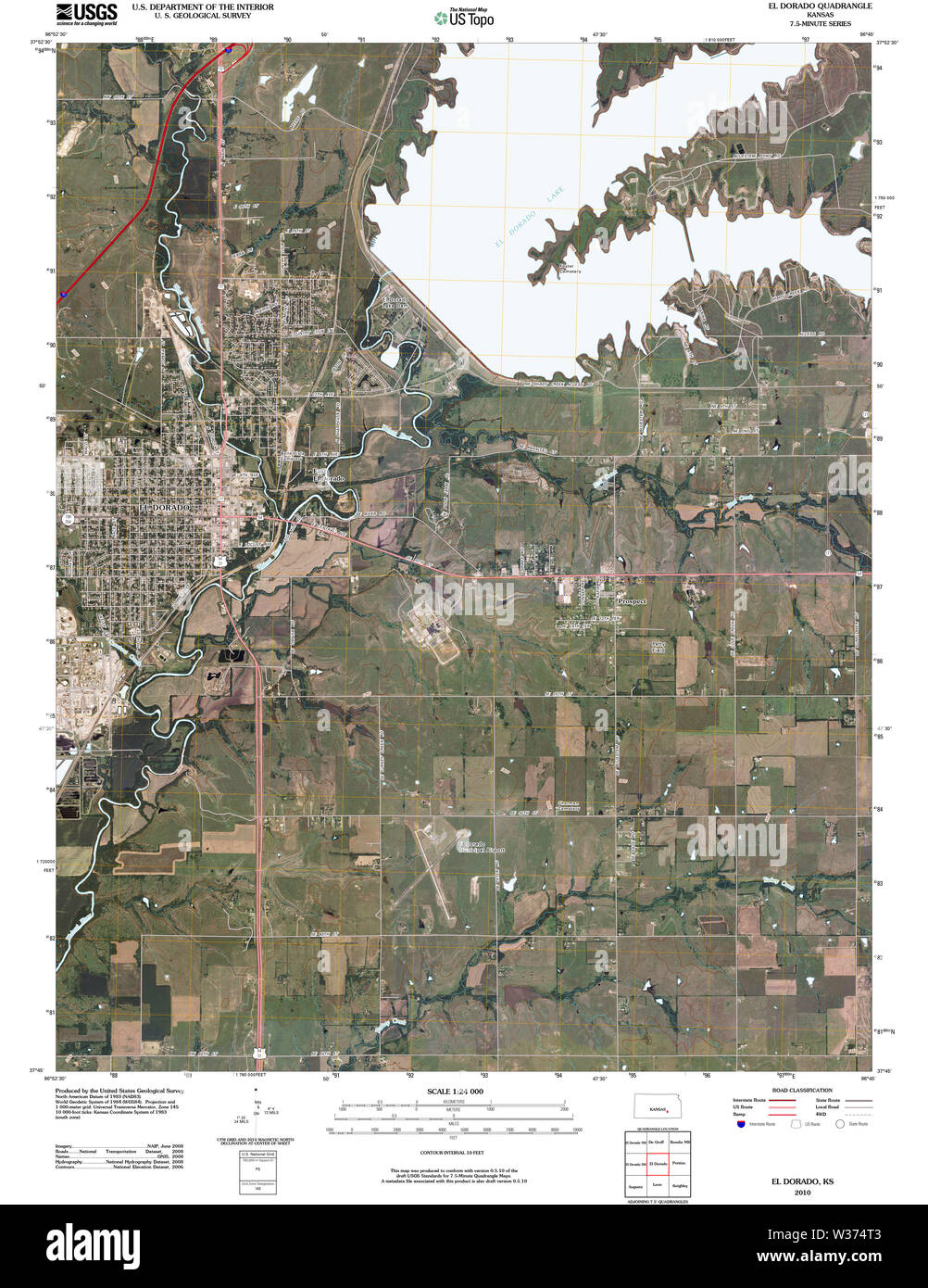 El Dorado Ks Map El Dorado Kansas Map High Resolution Stock Photography And Images - Alamy