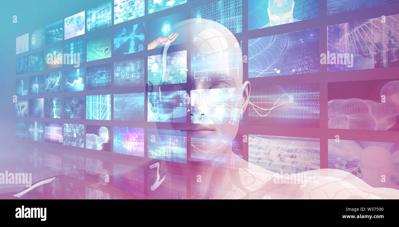 Online Marketing Technology Abstract Background as Concept Stock Photo ...