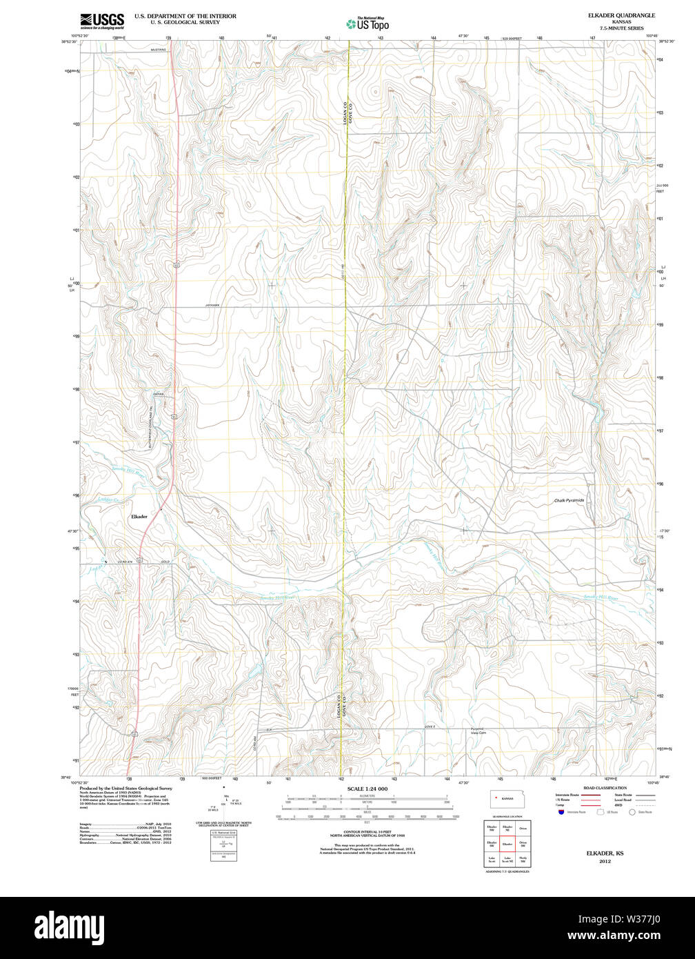 Map of elkader Cut Out Stock Images & Pictures Alamy