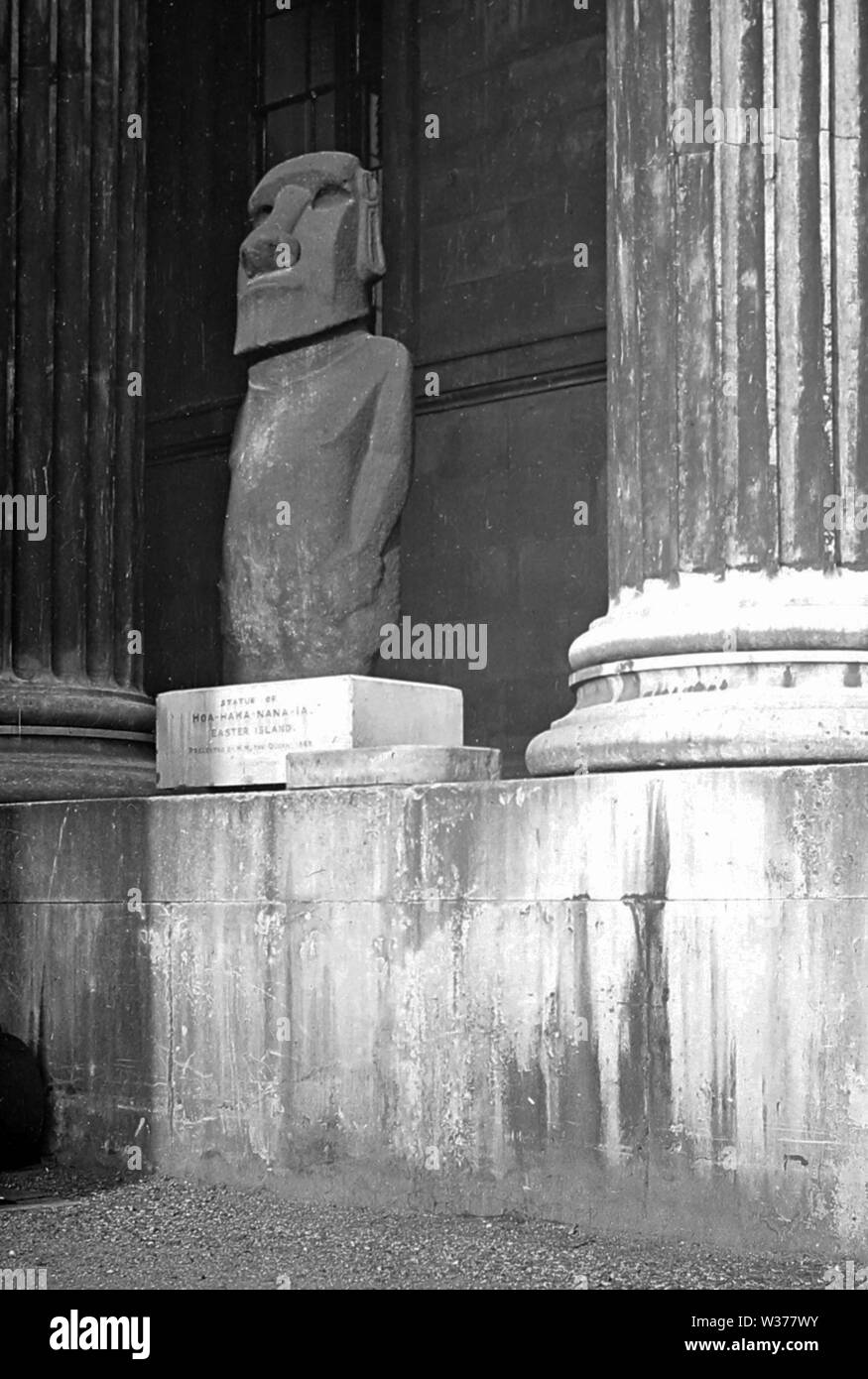 Easter Island statue, British Museum, London Stock Photo Alamy