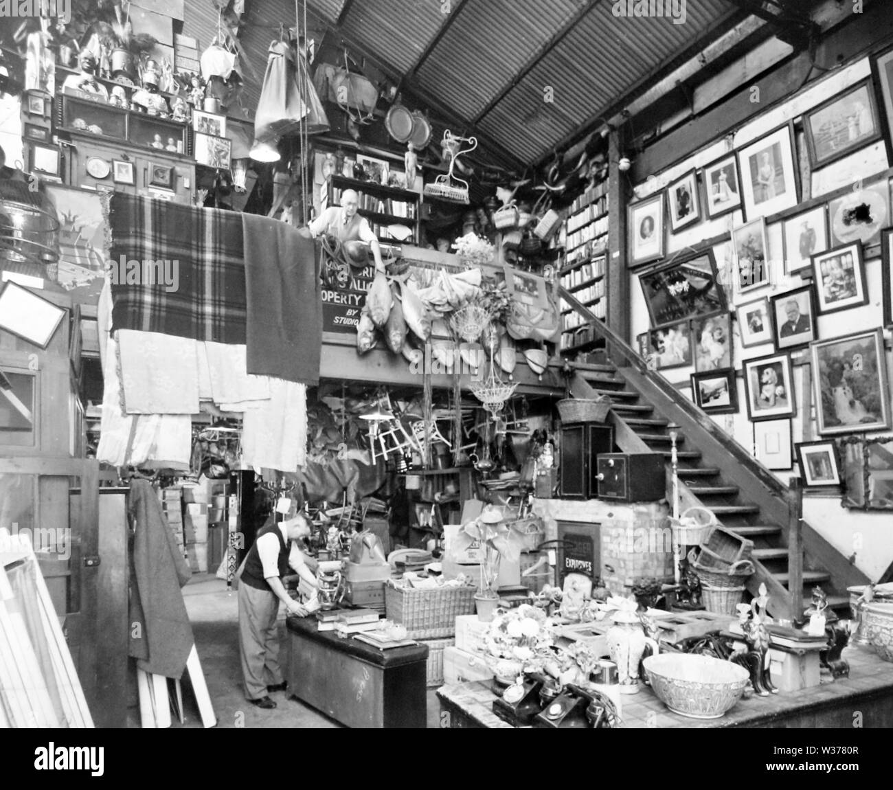 Ealing Studios Props Department 1940s Stock Photo