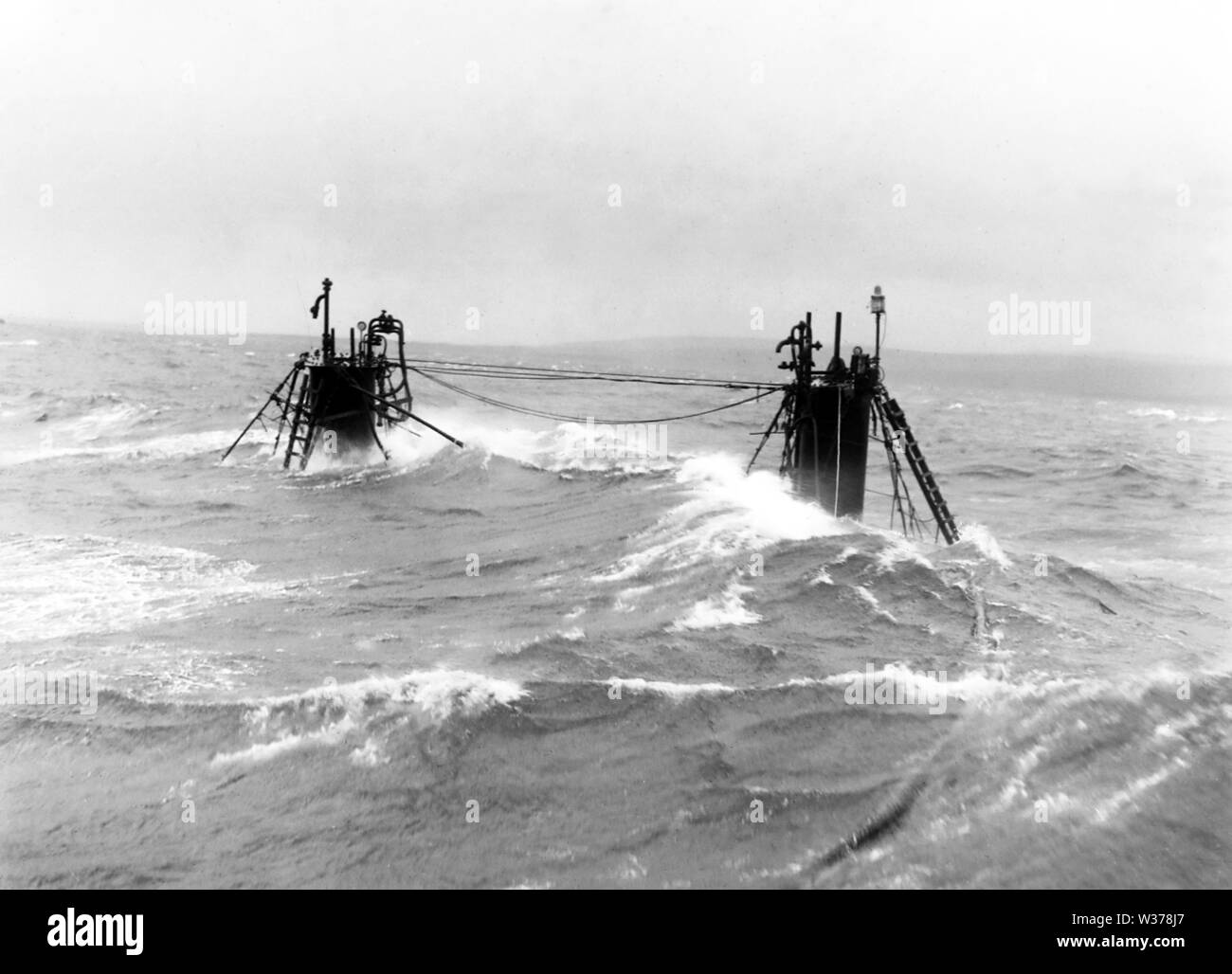 Scapa Flow, sunk German battle ship Stock Photo