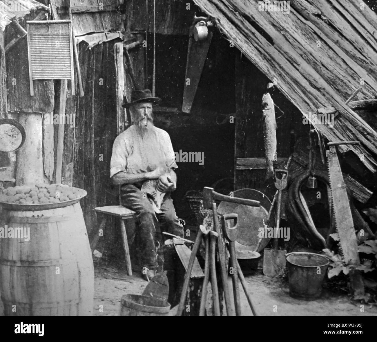 Settler in Gippsland, Australia Stock Photo Alamy