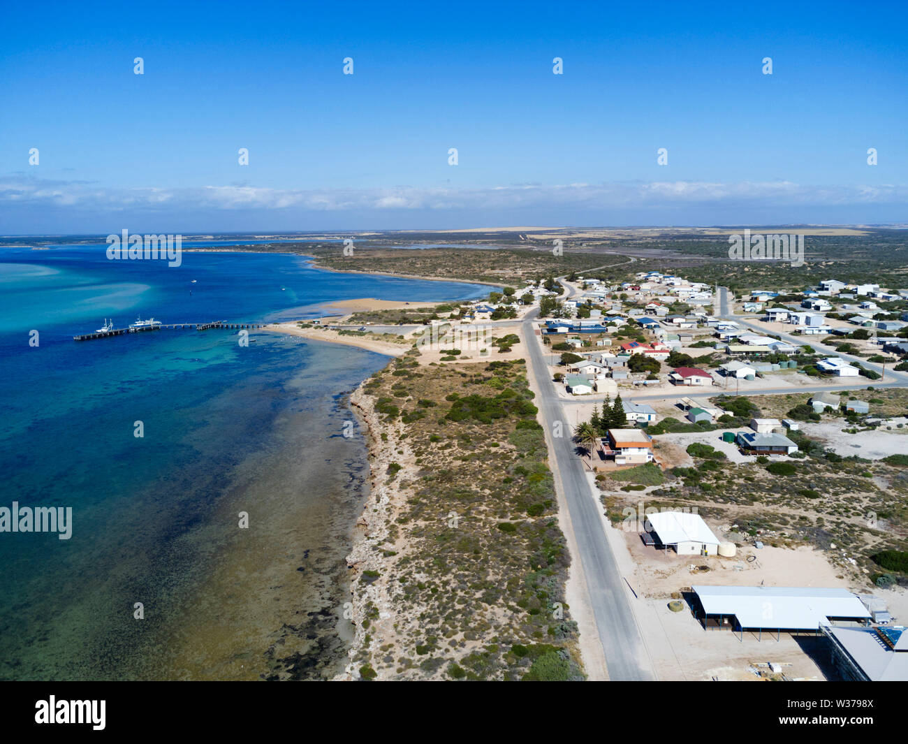 Aerial of Venus Bay Eyre Peninsula South Australia Stock Photo Alamy