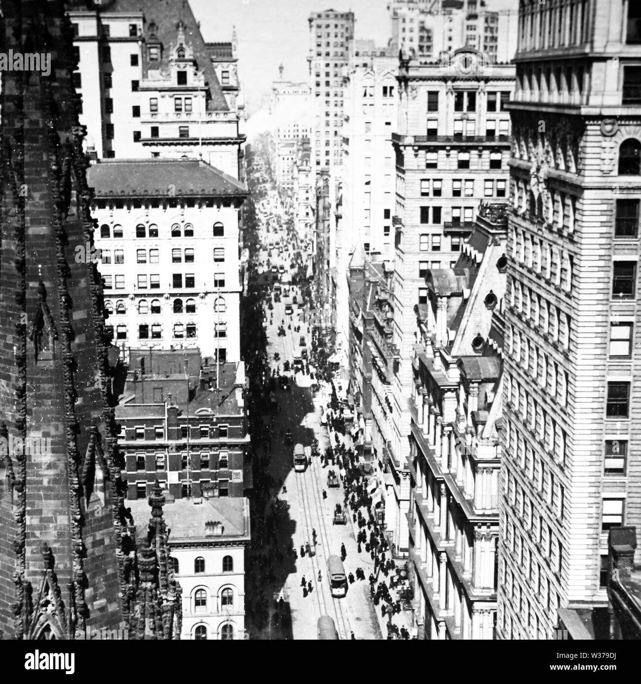 Broadway, New York from the Empire State Building, USA Stock Photo