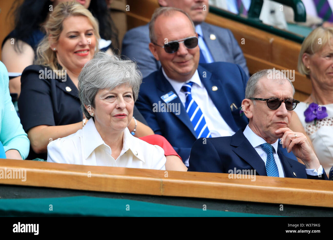 Prime Minister Theresa May, with her husband Philip on day twelve of ...