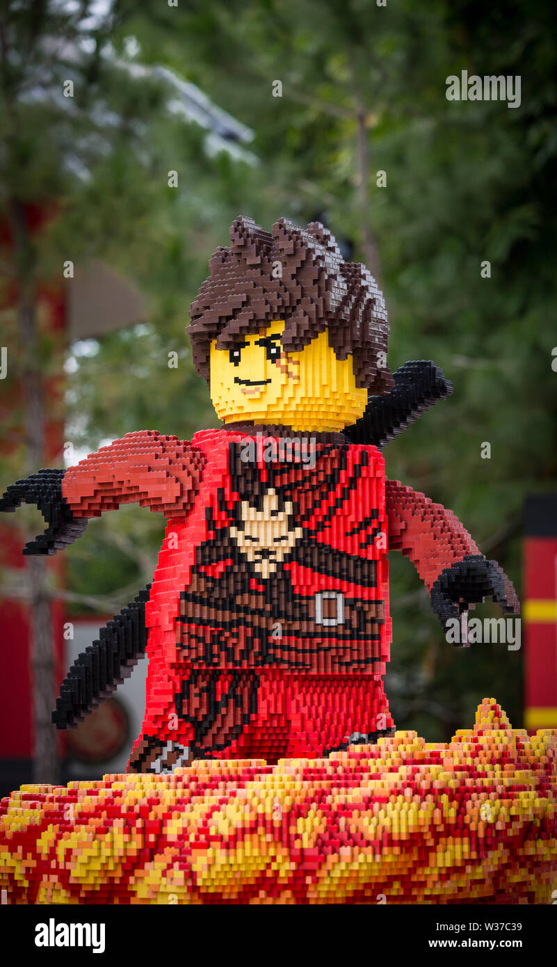ohor Bahru,Malaysia18 NOV 2018 lego toy character display in legoland