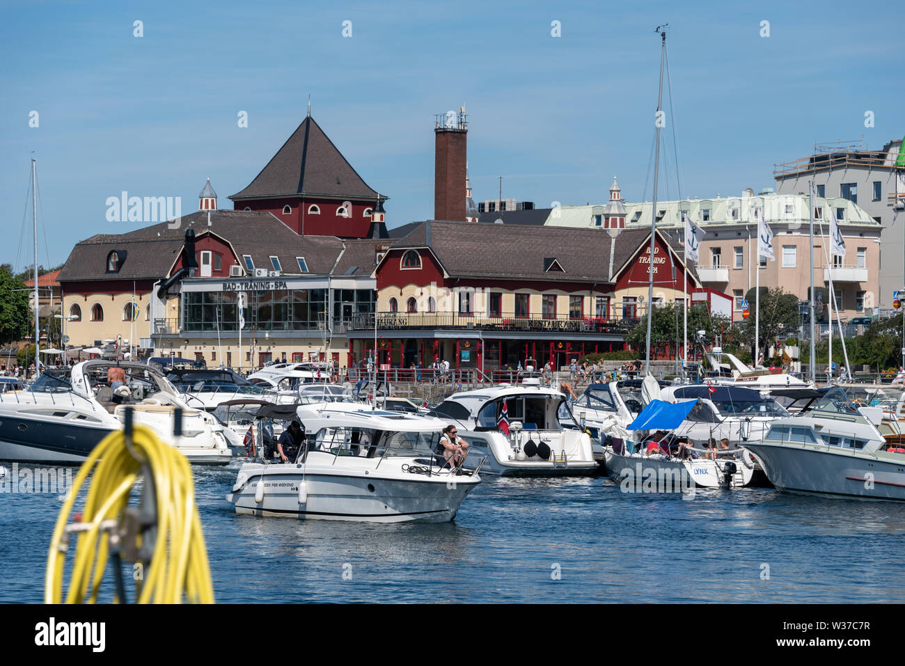 Stromstad Sweden July 11 2019 View Of The Harbour Of Stromstad Western Sweden Stock Photo Alamy