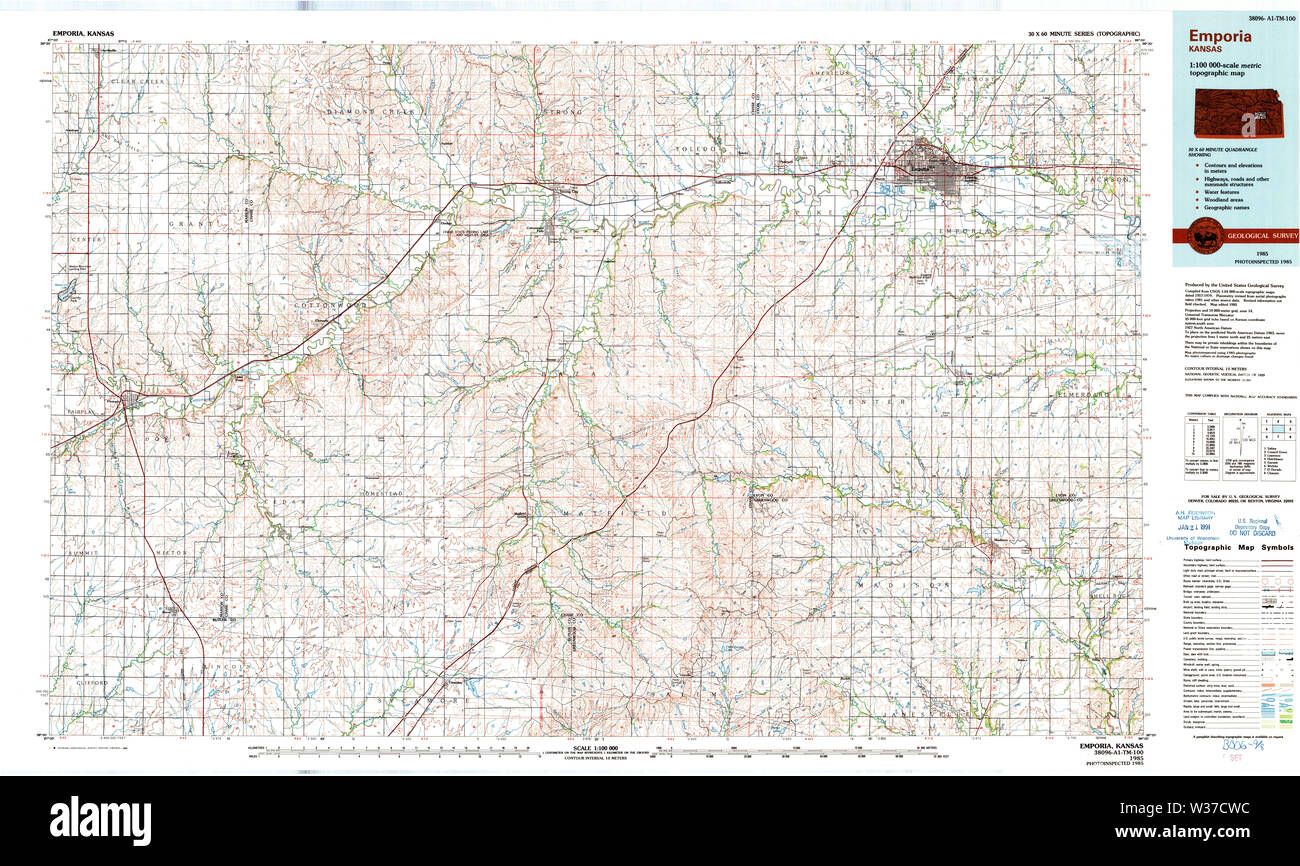 Emporia map hires stock photography and images Alamy