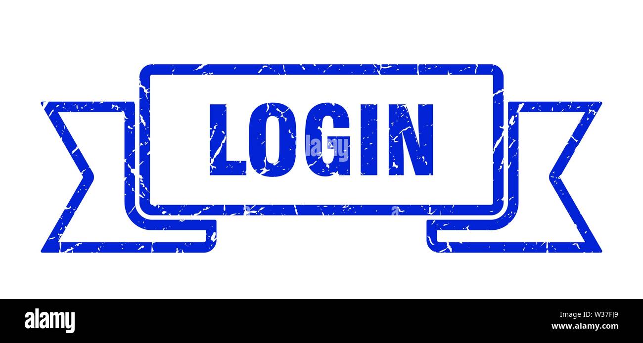login grunge ribbon. login sign. login banner Stock Vector Image & Art