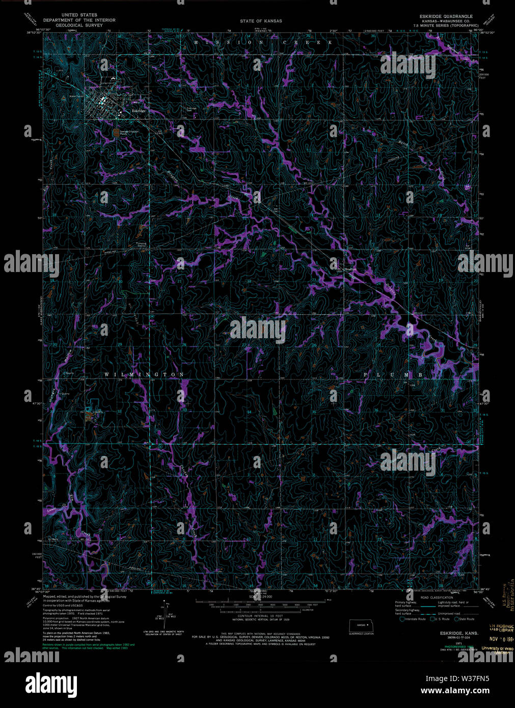 Eskridge kansas map hires stock photography and images Alamy