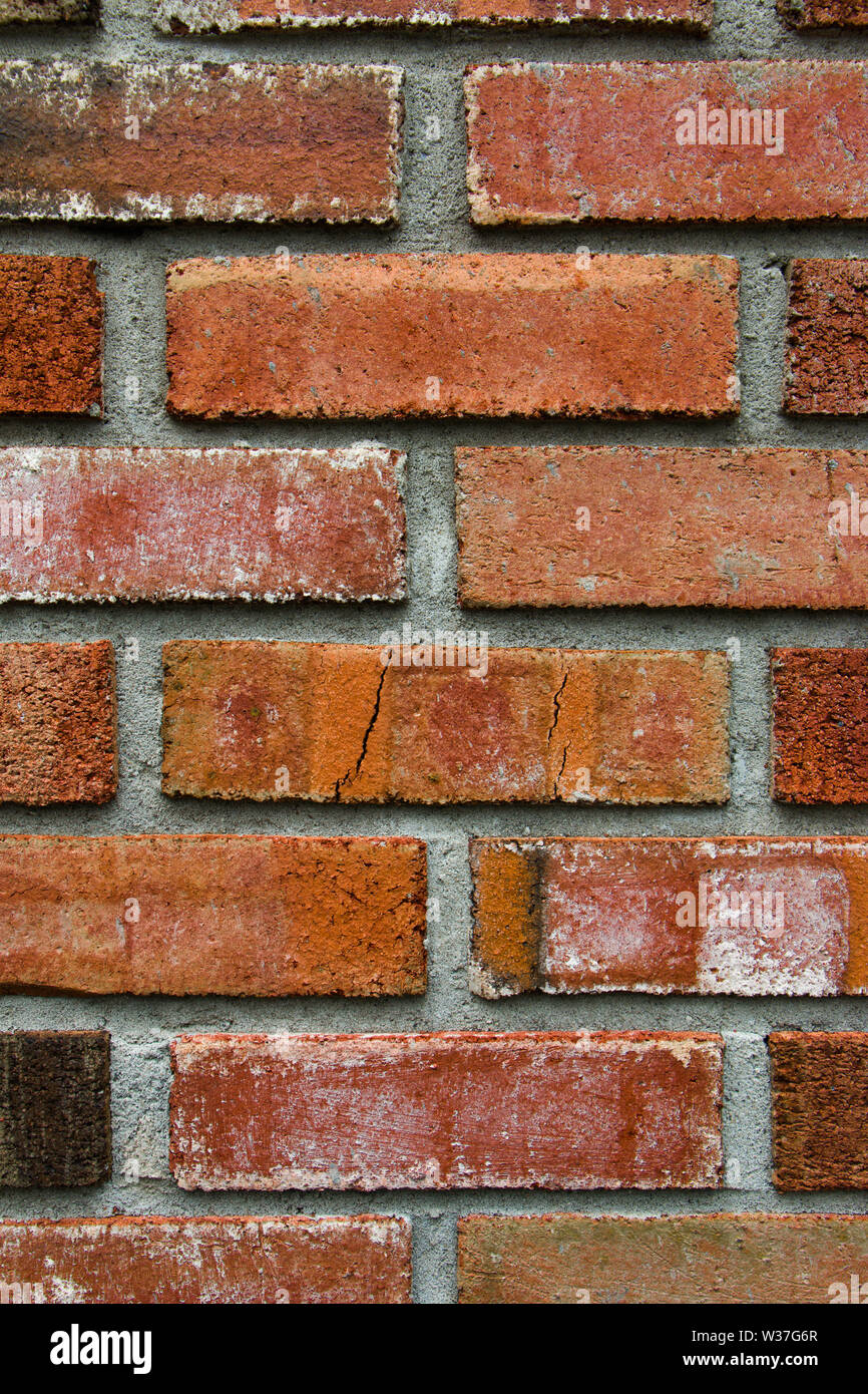 Texture pattern of a orange brick wall Stock Photo