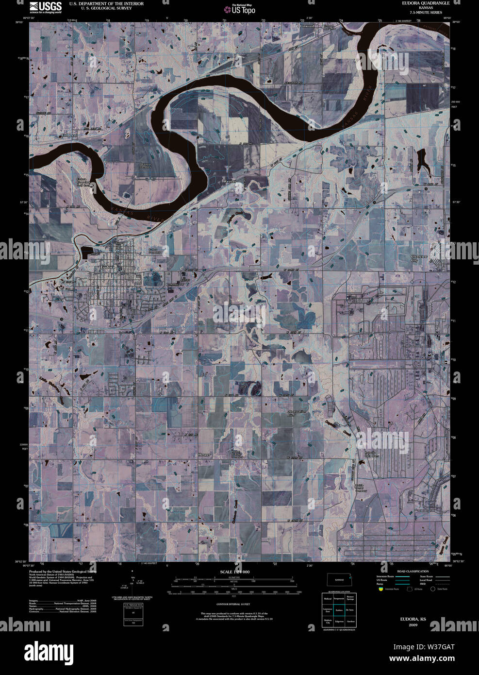 Eudora map hires stock photography and images Alamy