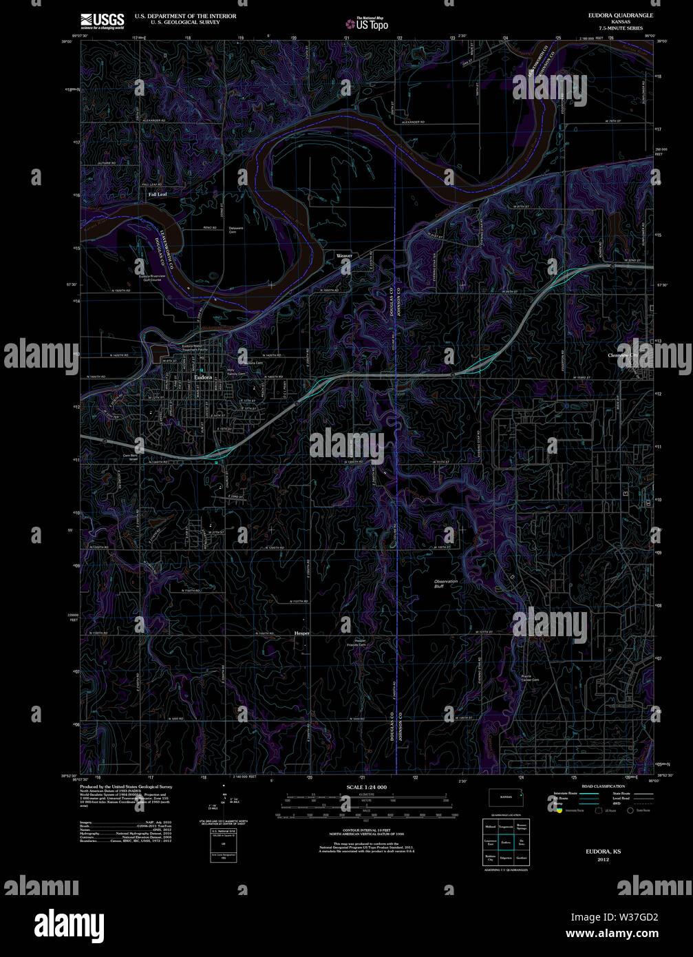 Map of eudora hires stock photography and images Alamy