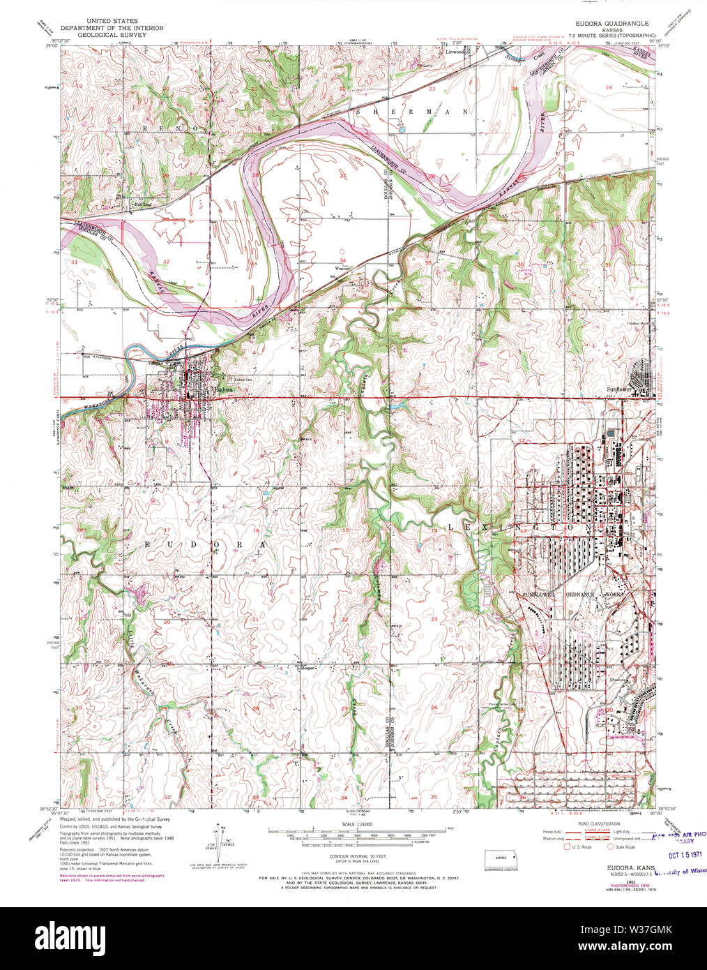 Map of eudora hi-res stock photography and images - Alamy