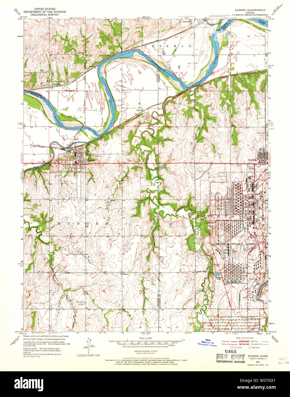 Map of eudora hires stock photography and images Alamy