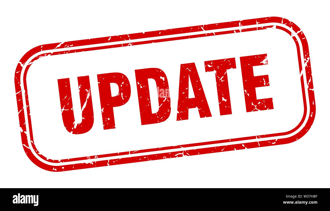 update stamp. update square grunge sign. update Stock Vector Image ...