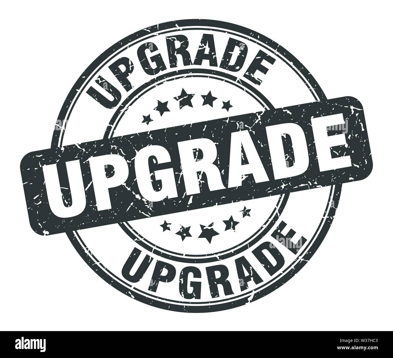 upgrade stamp. upgrade round grunge sign. upgrade Stock Vector Image ...
