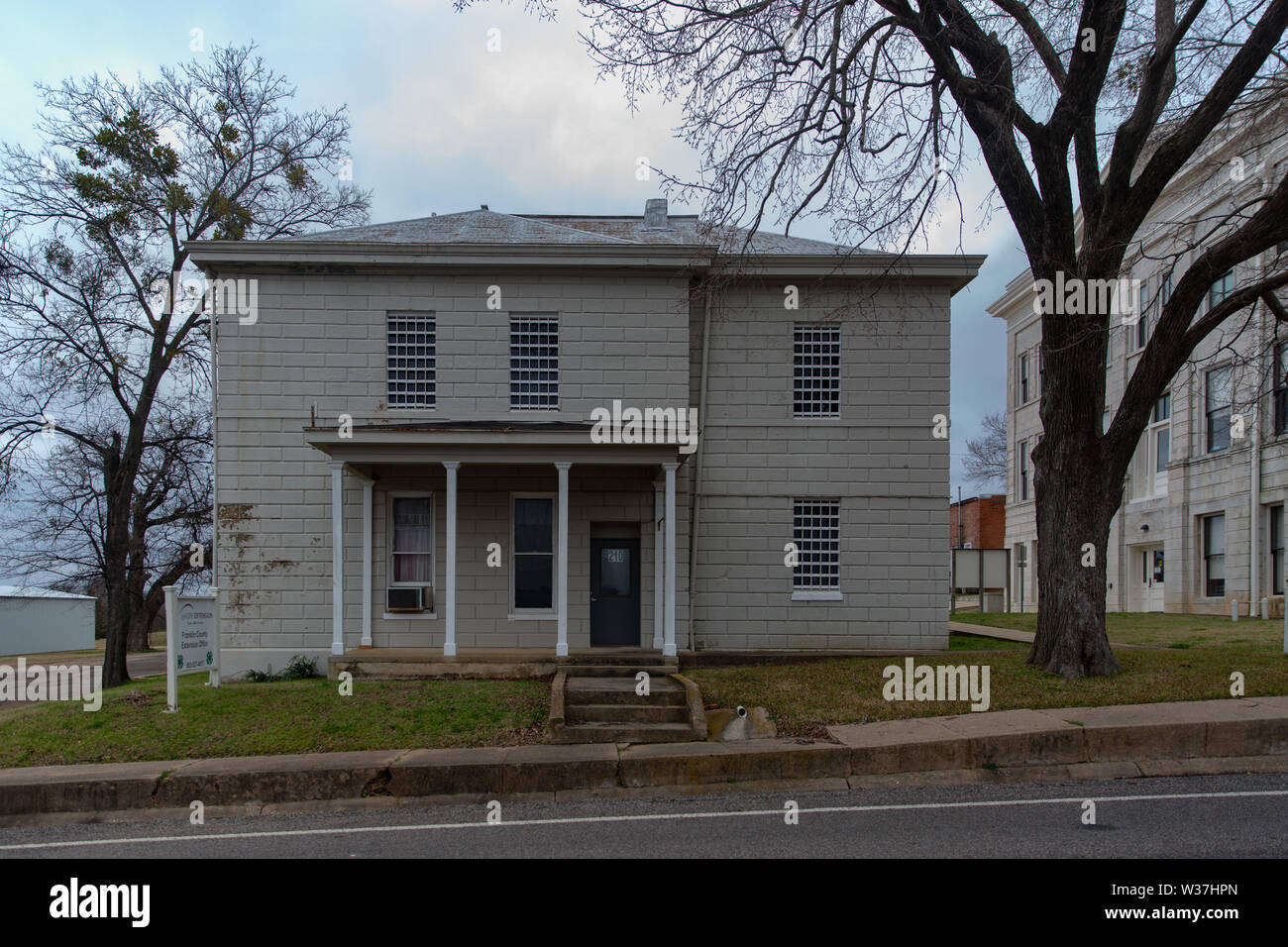 The old Franklin County jail in Mt. Vernon built in 1912 Stock Photo