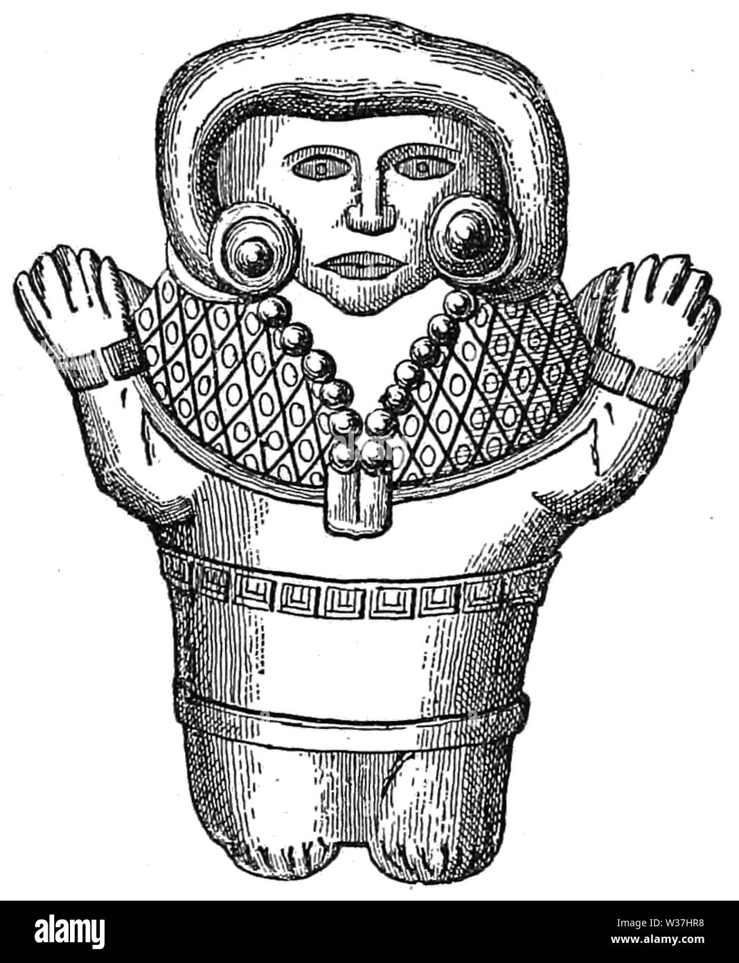 TSOM D121 Idol in terra-cotta Stock Photo - Alamy