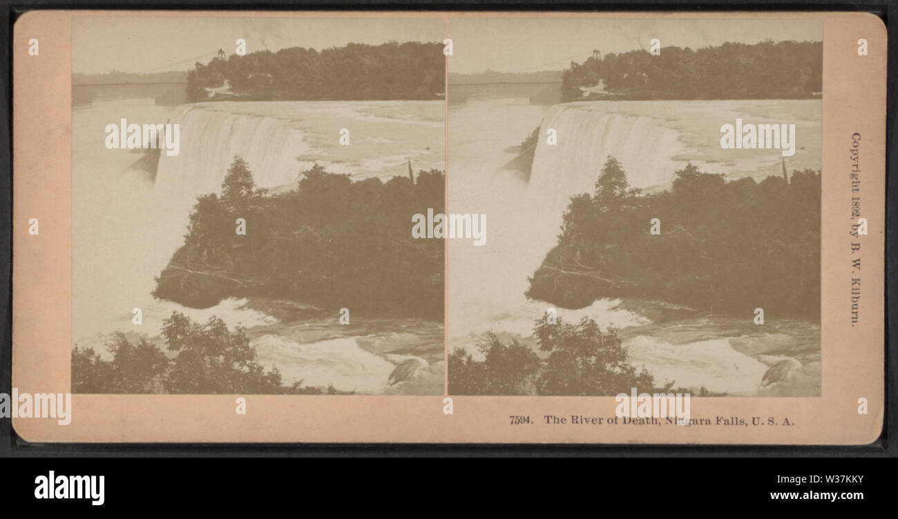 The River of Death, Niagara Falls, USA, from Robert N Dennis collection