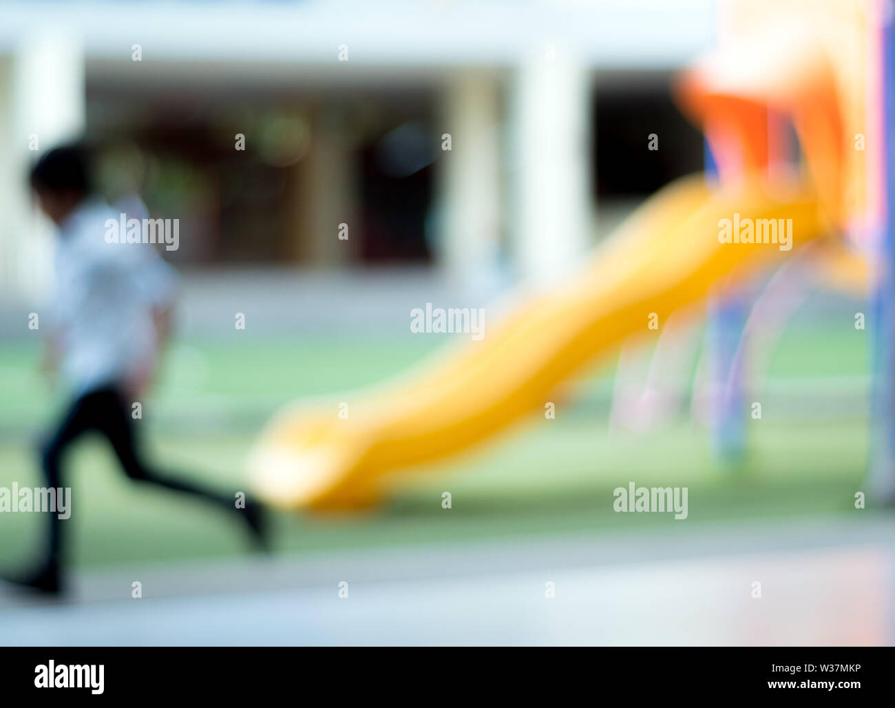 School playground motion blur hi-res stock photography and images - Alamy