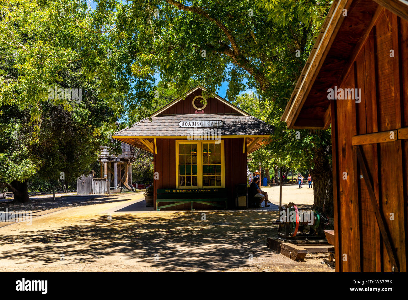 Roaring Camp and Big Trees Railroad in Felton California USA Stock Photo Alamy