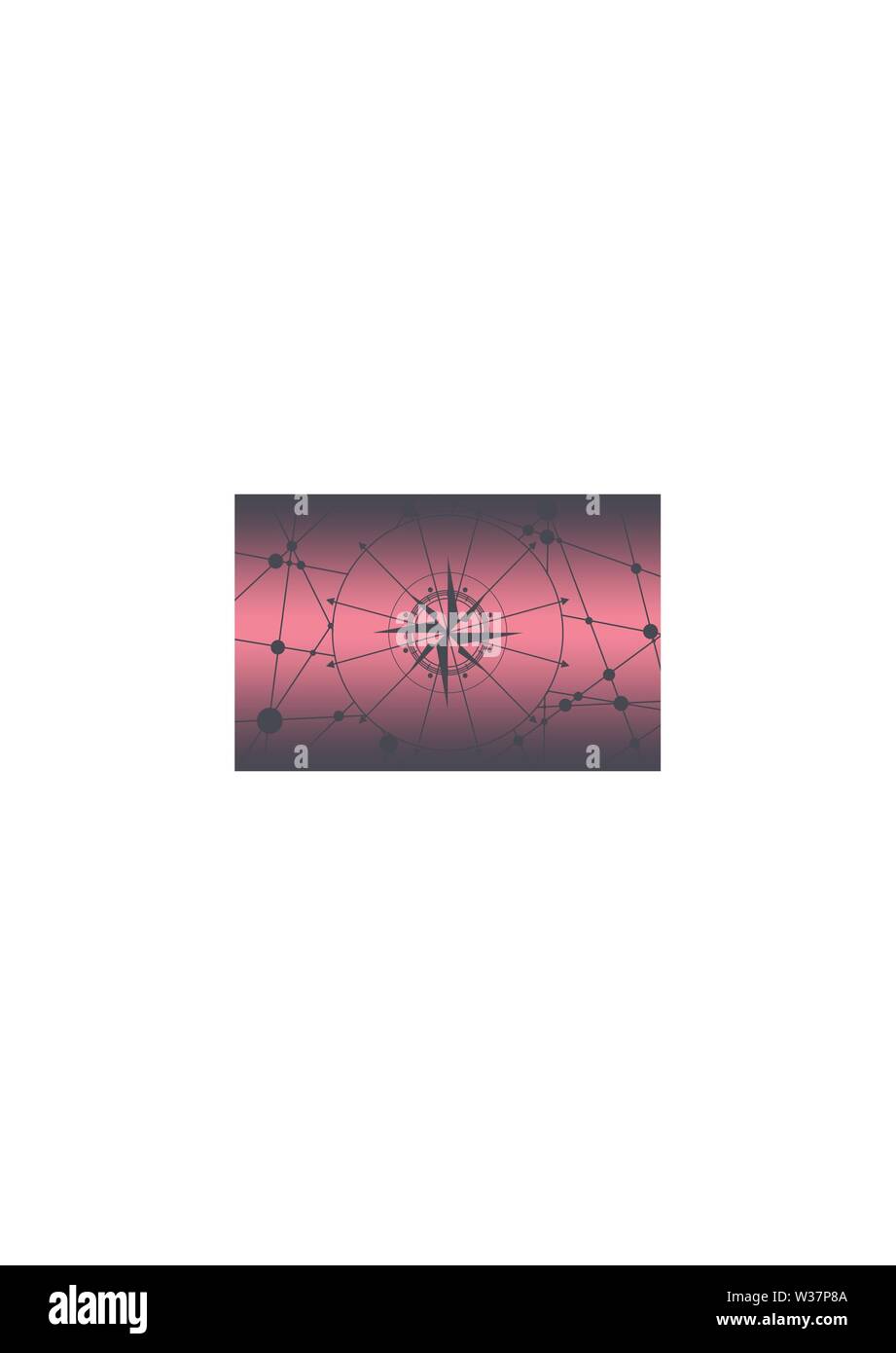 Compass symbol on geometry pattern Stock Vector Image & Art Alamy