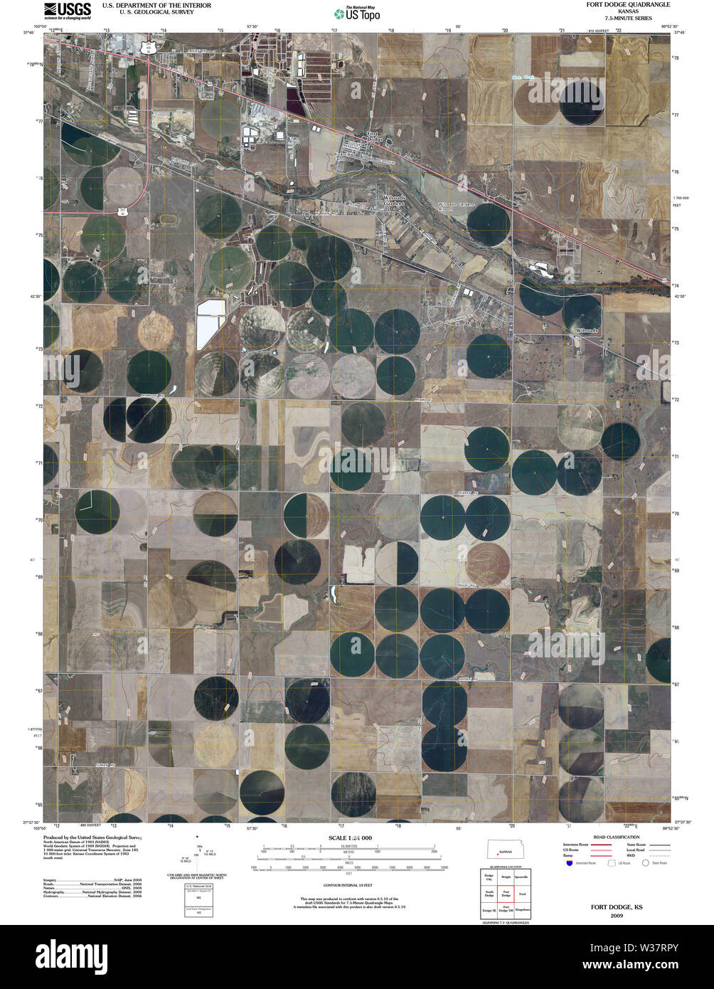 Fort dodge kansas map hires stock photography and images Alamy