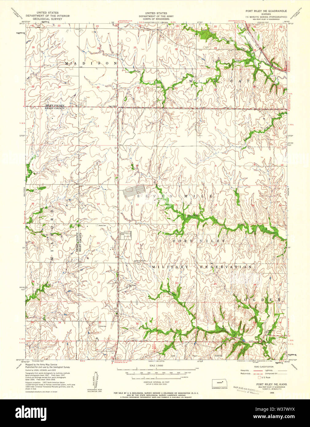 Fort riley kansas map hires stock photography and images Alamy