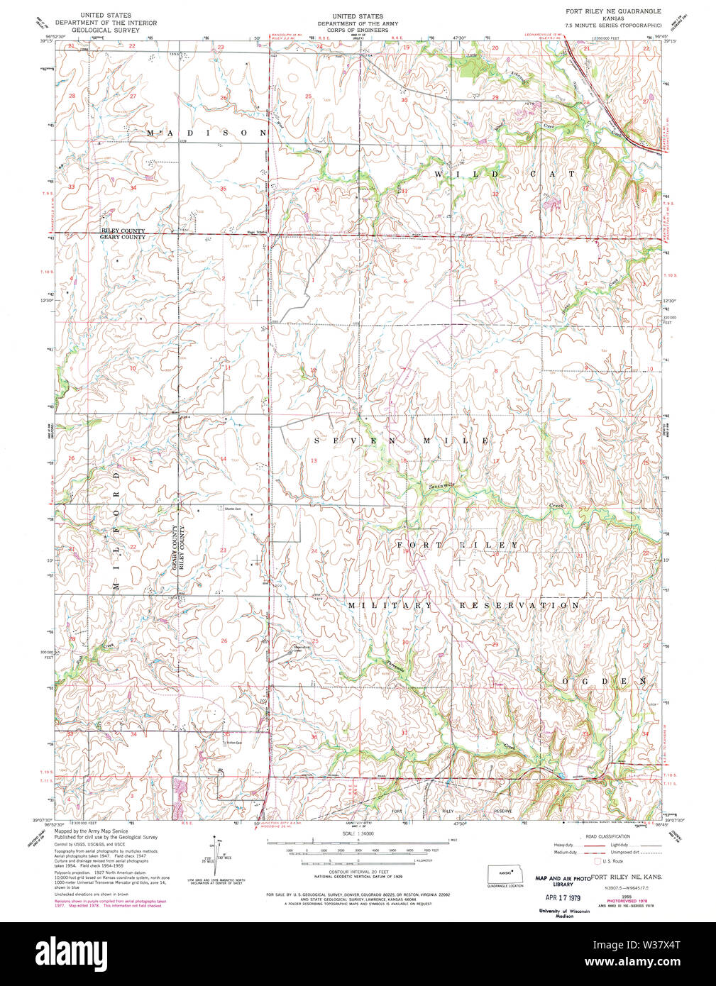 Map of fort riley hires stock photography and images Alamy
