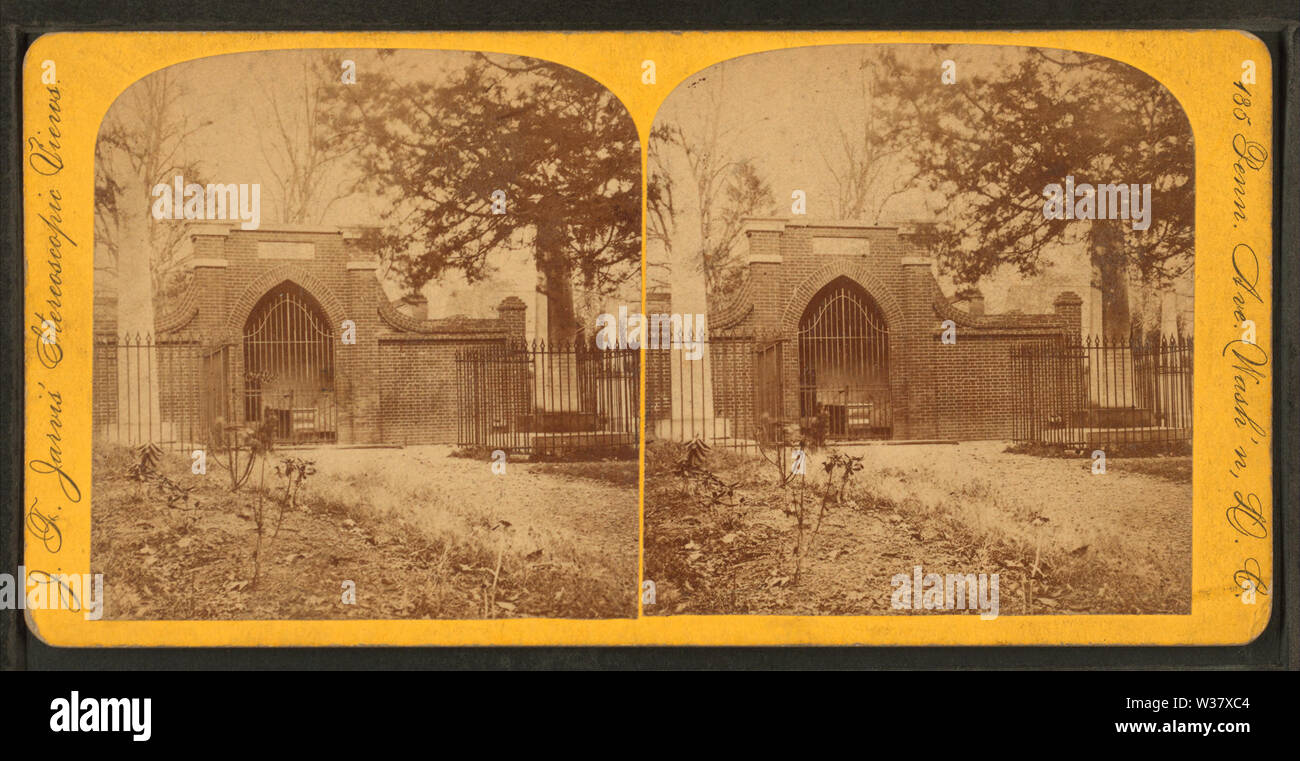 Tomb, Mt Vernon, by Jarvis, J F (John F), b 1850 Stock Photo