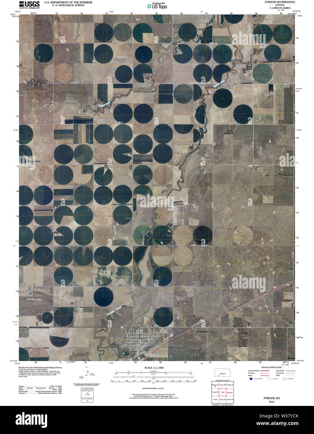 Map of fowler kansas Cut Out Stock Images & Pictures Alamy