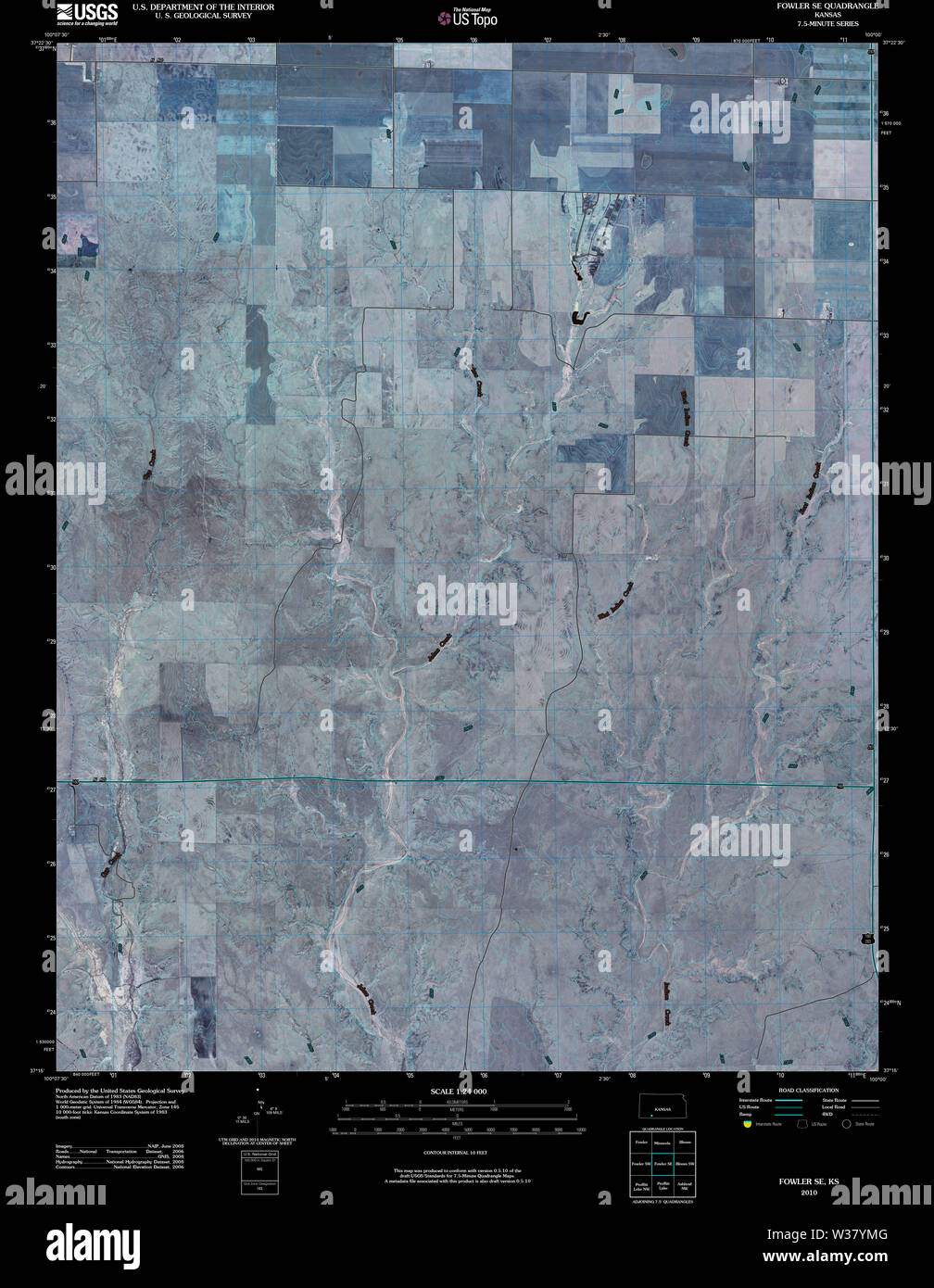 Map of fowler kansas hires stock photography and images Alamy