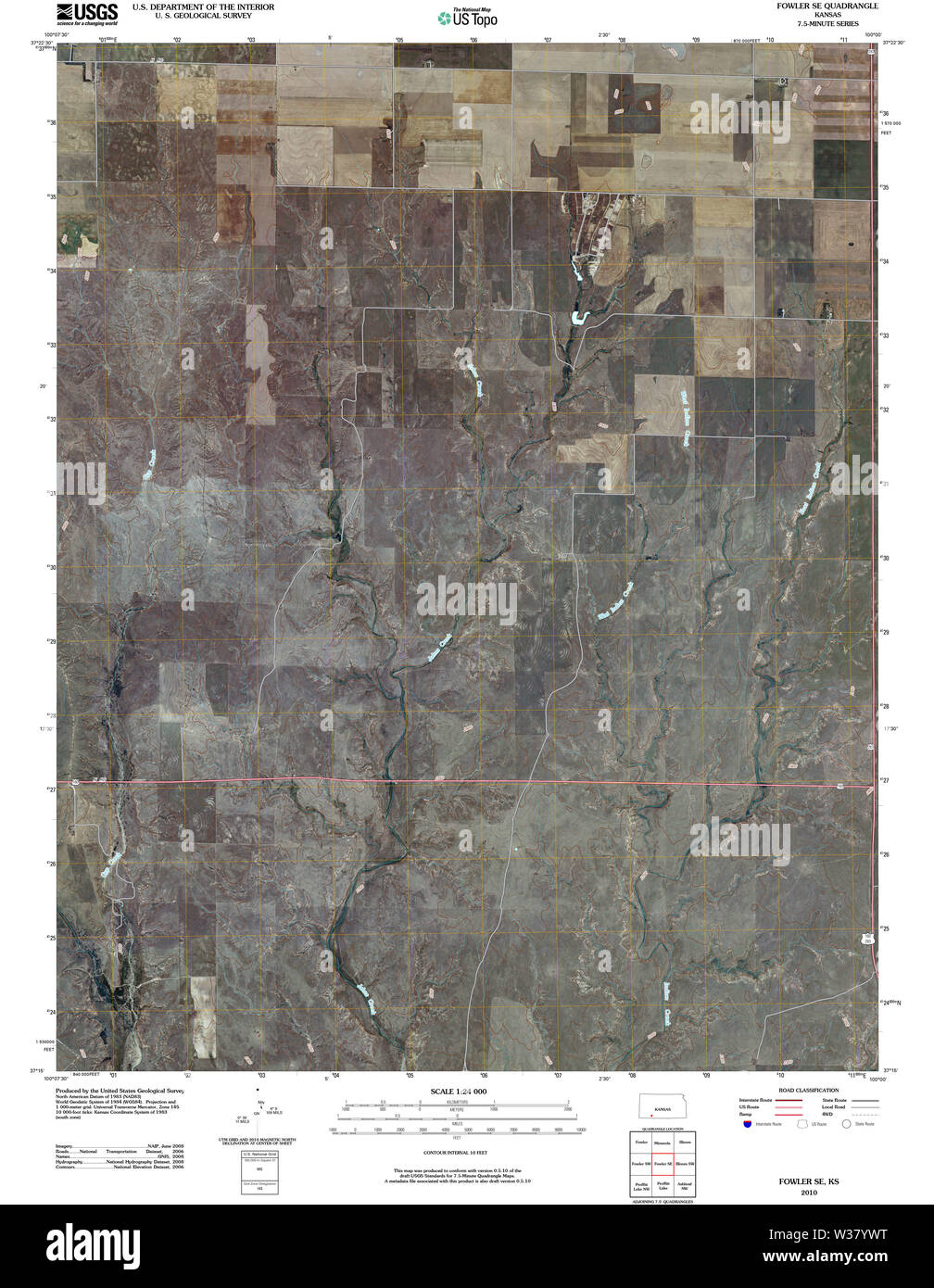 Map of fowler kansas hi-res stock photography and images - Alamy