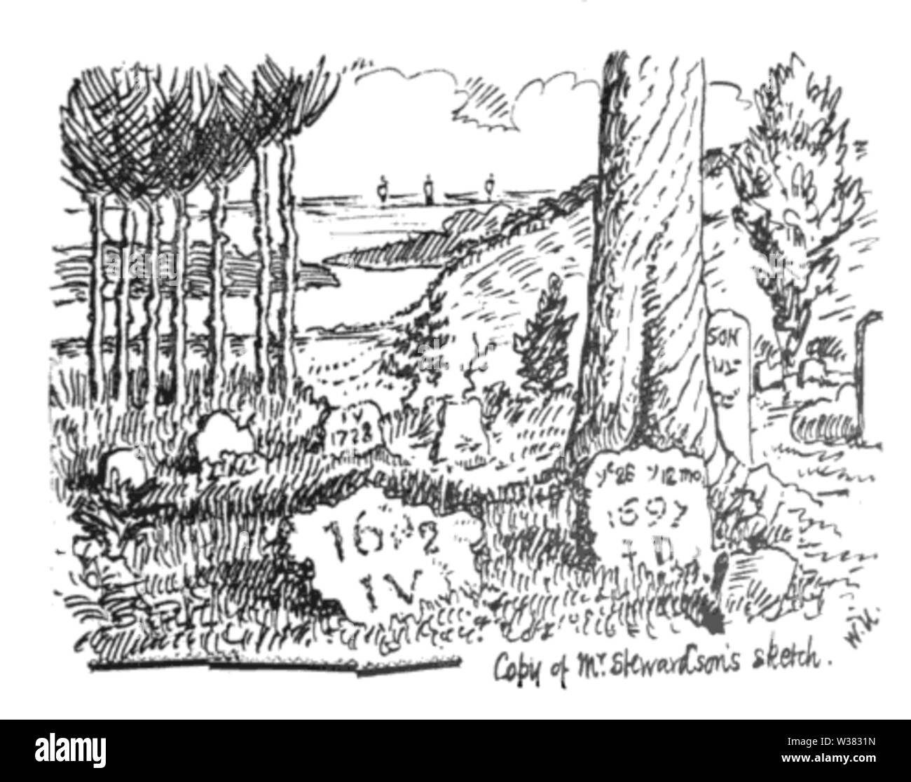 Underhill Grave Site Stock Photo Alamy